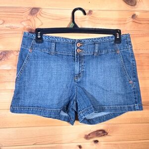 Gap Denim Blue Jeans Shorts Mid Rise 12 Y2K Summer Beach Travel Vacation